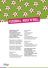 Lied - Fußball Rock ’n‘ Roll Screen vom Liedtext "Fußball Rock ’n‘ Roll"