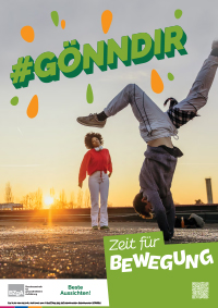 Titelbild Poster "#Gönn Dir Zeit für Bewegung " Beste Aussichten"" Titelbild Poster "#Gönn Dir Zeit für Bewegung " Beste Aussichten""