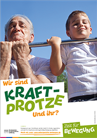 Poster "Wir sind Kraft-Protze – Und ihr?" Poster "Wir sind Kraft-Protze – Und ihr?"